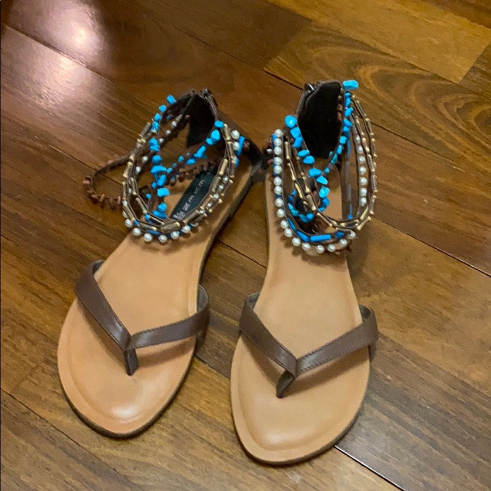 Steve Madden brown leather flats